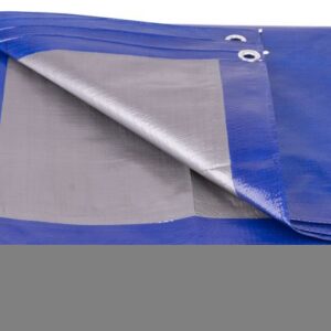 Plachta Tarpaulin Profi 5x8 m, 140 g/m2, zakrývacia, modrá, s okami