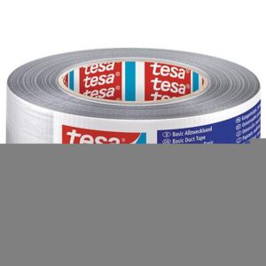 Páska tesa® BASIC Duct Tape, lepiaca, strieborná, textilná, 50 mm, L-50 m