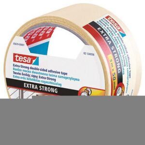 Páska tesa® Extra STRONG Permanent, obojstranne lepiaca, fóliová, biela , 50 mm, L-5 m
