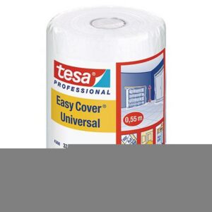 Fólia krycia tesa® Pro Easy Cover® Universal, 550 mm, L-33 m, maliarska, s lepiacou páskou, transparentná, zakrývacia na podlahu