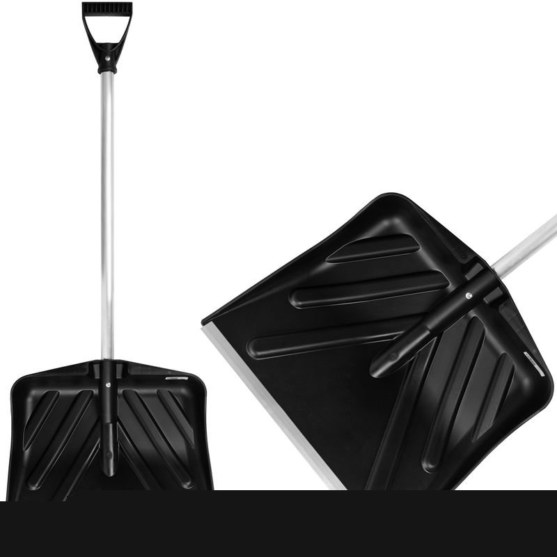 Odhŕňovač ANSNOW P9, 435x390 mm, lopata na sneh, plast, odhŕňač, ALU násada, mix farieb, ZMONTOVANÝ