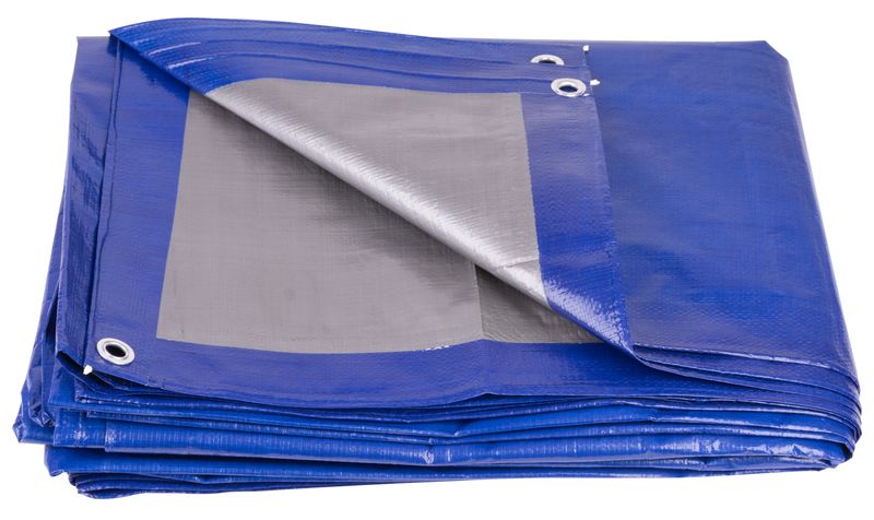 Plachta Tarpaulin Profi 2x8 m, 140 g/m2, zakrývacia, modrá, s okami