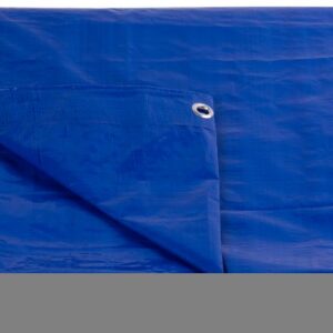 Plachta Tarpaulin Standard 3x3, zakrývacia, 80 g/m2, modrá, s okami