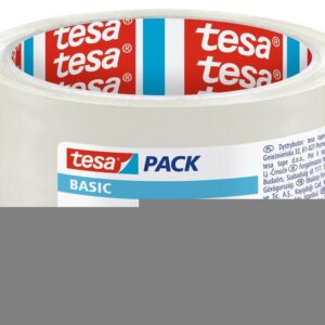 Páska tesa® BASIC, baliaca, lepiaca, transparentná, 48 mm, L-50m