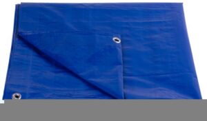 Plachta Tarpaulin Standard 2×4, zakrývacia, 80 g/m2, modrá, s okami