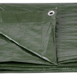 Plachta Tarpaulin Light 2x8 m, 65 g/m, zakrývacia, zelená, s okami