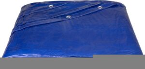 Plachta Tarpaulin Poolco 4,5 m ,120 g/m2, zakrývacia, modrá, okrúhla, s okami