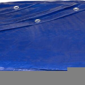 Plachta Tarpaulin Poolco 4,5 m ,120 g/m2, zakrývacia, modrá, okrúhla, s okami