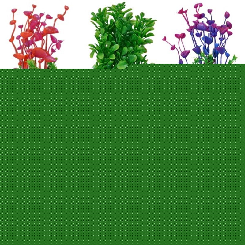 Akváriové rastliny TATRAPET, umelé dekorácie, so záťažou,16-20cm, mix dizajnov, bal. 6ks