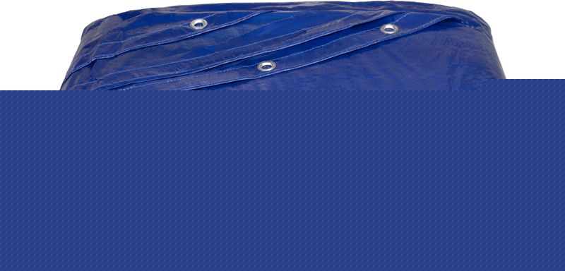 Plachta Tarpaulin Poolco 5,5 m ,120 g/m2, zakrývacia, modrá, okrúhla, s okami