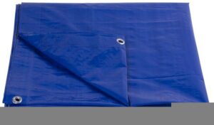Plachta Tarpaulin Standard 2×3, zakrývacia, 80 g/m2, modrá, s okami
