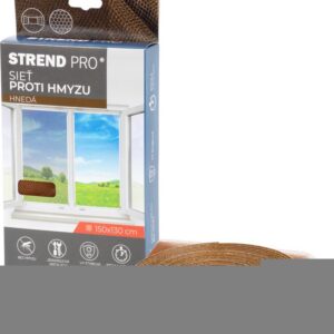 Sieť FlyScreen3 150x130 cm, proti hmyzu a komárom, na okno, hnedá PE