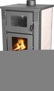 Kachle Pro TAURUS Ceramic, béžové, 12 kW, 120 mm, s rúrou na pečenie