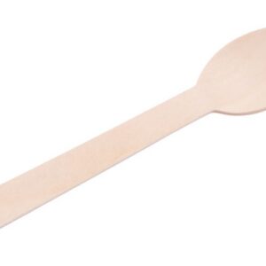 Lyžica MagicHome Woodline Gastro, drevená, príborová, 160 mm, bal. 100 ks, 100% prírodná
