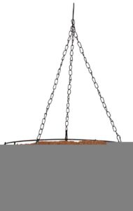 Kvetináč Strend Pro LC-CocoH-23, 30x30x14 cm, visiaci, oceľ/kokos, závesný, s retiazkou a vešiakom