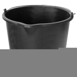 Vedro ReCycled® 12 lit, stavebné, plast, s výlevkou, čierne