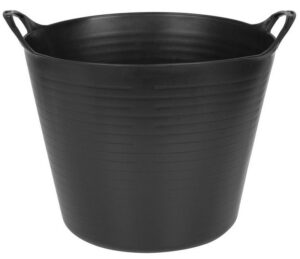 Vedro Strend Pro Flexi, čierne, stavebné, s ušami, 39×35,5 cm, 27 lit.