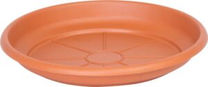 Podložka pod kvetináč ICS ERICA okrúhla, farba terakota, plast, 18 cm