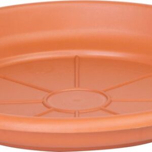 Podložka pod kvetináč ICS ERICA okrúhla,  farba terakota, plast, 18 cm