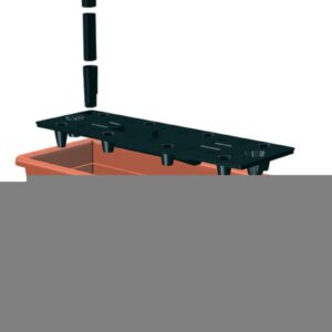 Kvetináč BALCONY CAN ISBT5CAN, 19x50x16 cm, 7,5 lit., so zavlažovaním, terakota
