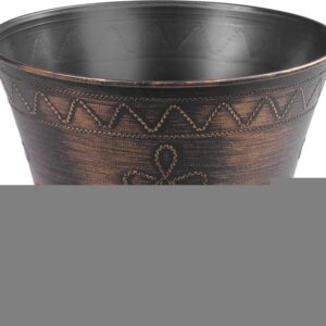 Kvetináč Strend Pro Flower, 24,5x19,3 cm, zlatý, metalický efekt