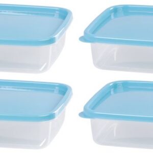 Dóza MagicHome Lunchbox set YH126, obdĺžniková, sada 4 ks, 1000 ml, 215x155x55 mm